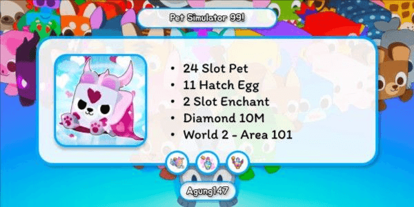 Gambar Product Rank 4 Account - Pet Simulator 99!