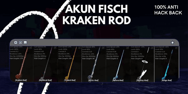 Gambar Product Akun Fisch Kraken Rod