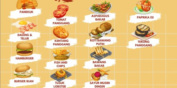 Gambar Product Burger ikan, tusuk lobster, dsb