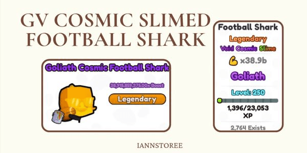 Gambar Product (38,9Bx Strenght) GV Cosmic Football Shark | Arm Wrestle Simulator