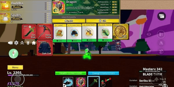 Gambar Product #17 AKUN GG LEVEL MAX Perm buddha,spider dragon west token gp- fast notif dark coat (datapolos)