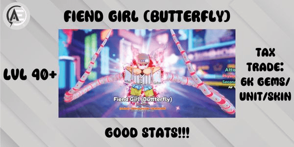 Gambar Product Fiend Girl (Butterfly) (Hinami Evo) || Anime Adventure (AA) ||