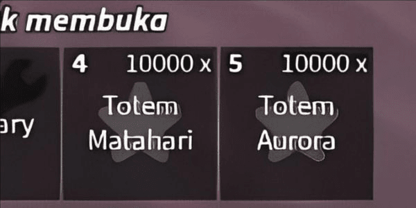 Gambar Product akun polosan 10k Aurora totem