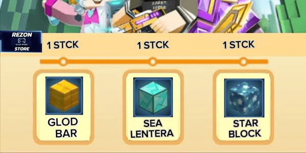 Gambar Product PAKET BUILD ( GOLD BAR, STAR BLOCK, SEA LENTERA)