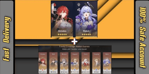 Gambar Product Starter Robin+Himeko+ Gratis 1 SSR (All Unset) Asia