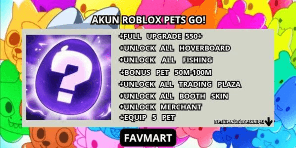 Gambar Product AKUN FULL UPGRADE | PETS GO! MURAH