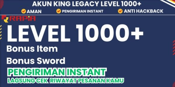 Gambar Product Akun King Legacy Level 1000+