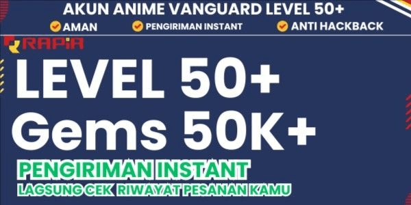 Gambar Product Akun Anime Vanguard [Level 50+] Gems 50K+