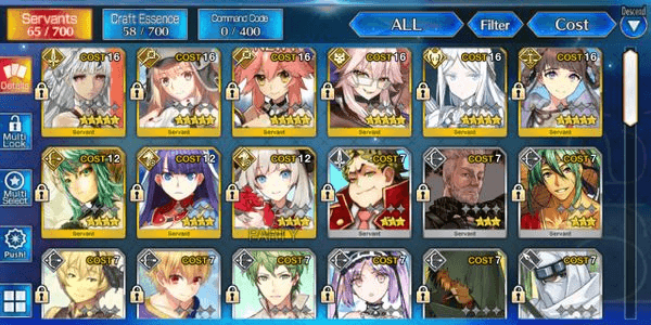 Gambar Product FGO NA Starter 6 SSR Altera, Castoria, Tamamo, Koyanskaya of Light, Galatea, Johanna