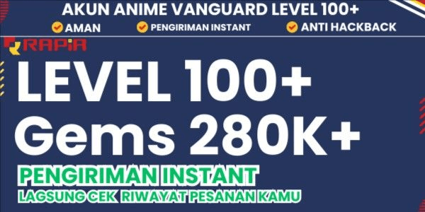 Gambar Product Akun Anime Vanguard [Level 60+] Gems 280K+