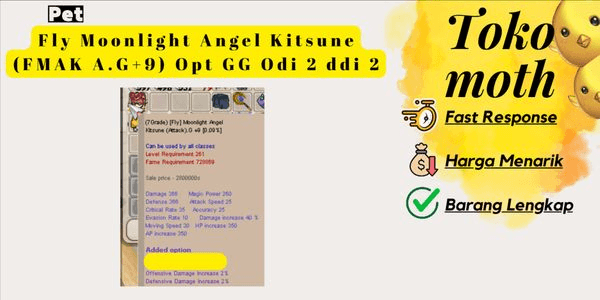 Gambar Product (Spesial) Fly Moonlight Angel Kitsune (FMAK A.G+9) Opt GG Odi 2 ddi 2