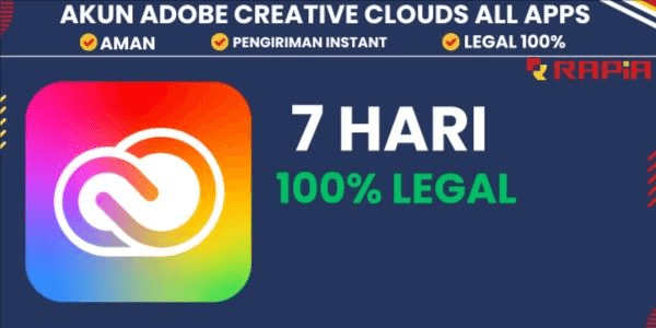 Gambar Product Adobe CC All Apps + 100GB (7 Hari)