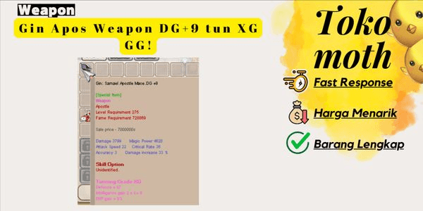 Gambar Product Gin Apos Weapon DG+9 tun XG GG!