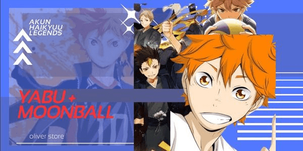 Gambar Product akun polosan haikyuu legends style (yabu + moonball)