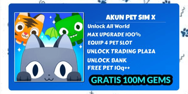 Gambar Product Akun Pet Sim X Murah Ama Terpercaya Anti HackBack