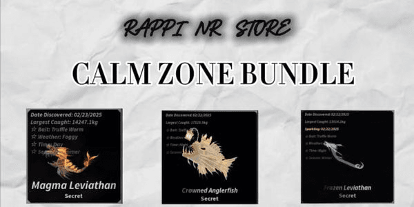 Bundle calm zone puzzle (Magma Leviathan,Frozen Leviatan And Crowned Anglerfish