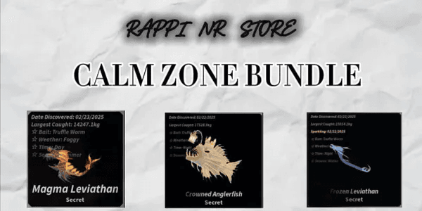 Bundle calm zone puzzle (Magma Leviathan,Frozen Leviatan And Crowned Anglerfish