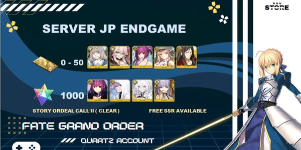 Gambar Product QUARTZ AKUN FGO JP FULL SUPPORT + BB DUBAI