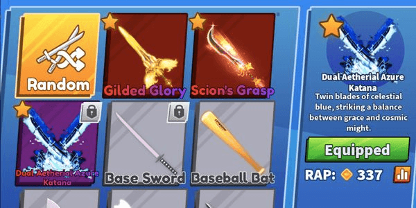 Gambar Product Dual Aetherial Azure Katana
