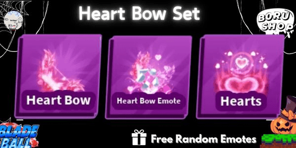 Gambar Product Heart Bow Set