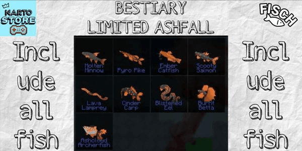 Gambar Product Bestiary Limited Ashfall | All Fish | Fisch