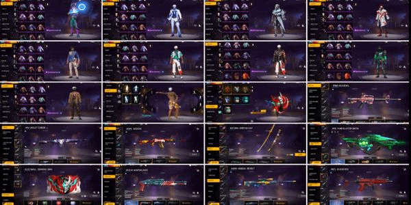 Gambar Product katana booyah on,bundle & senjata lumayun,log fb all data aman