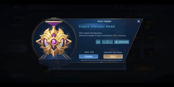 Gambar Product Empire Chevalier Medal