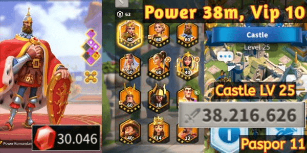 Gambar Product iOS/Android/PC Akun Rise of Kingdoms VIP 10 Murah, Jual Beli Akun Rise of Kingdoms