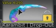 Gambar Product Karambit Drop OUT (COUNTER BLOX)