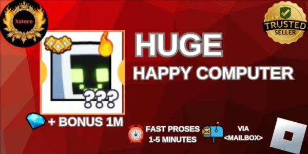 Huge happy computer
