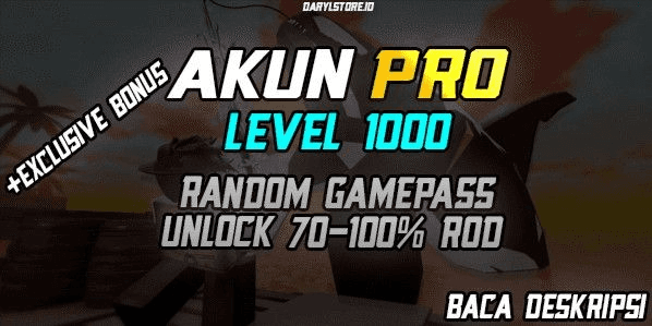 Gambar Product AKUN FISCH PRO LEVEL 1000 | Seraphic Rod | Rod Of The Eternal King | Rod Of The Forgotten Fang | Bonus C$ + Gamepass