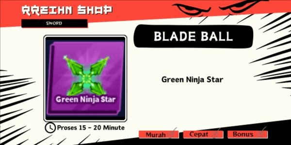 Gambar Product Green Ninja Star