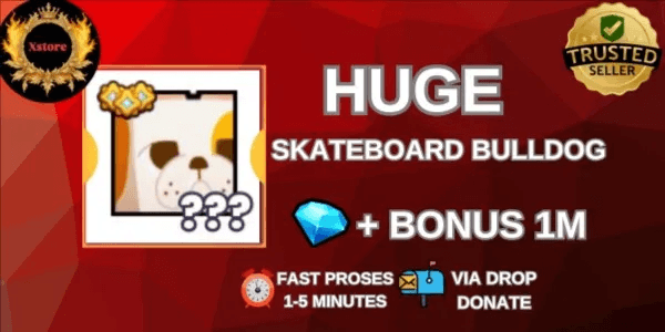 Huge Skateboard Bulldog