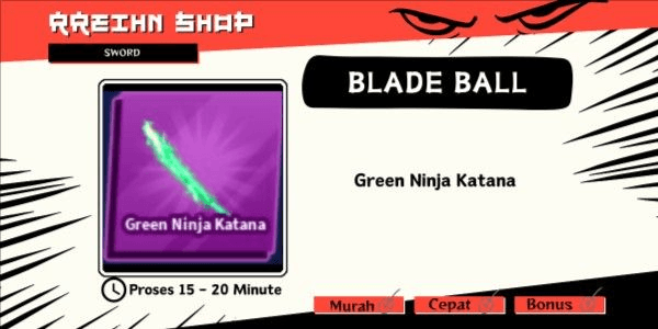 Gambar Product Green Ninja Katana