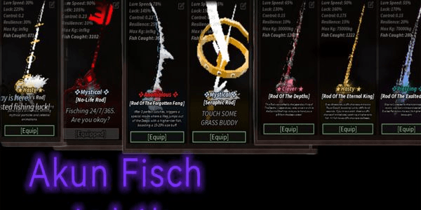 Gambar Product Account RBL fisch + bloxfruit