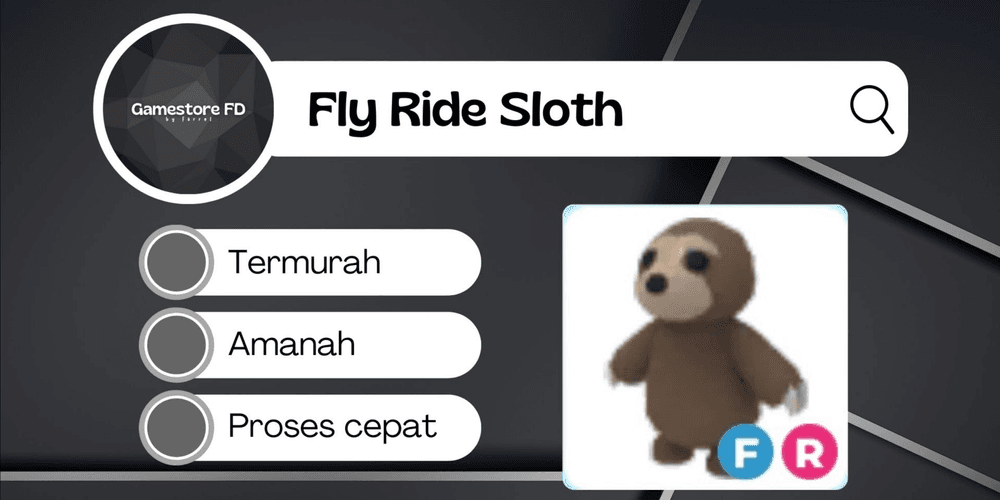 Buy Pet Sloth FR Fly Ride - Adopt Me Pet (Gamestore FD) Adopt Me ...