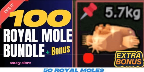 Gambar Product 100 Royal Moles | Dig It RBL