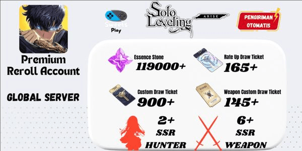 Gambar Product [GLOBAL] Solo Leveling: Arise Premium Starter Reroll Account