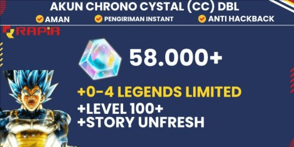 Gambar Product Android - Akun Reroll Chrono Crystal(CC) Dragon Ball Legends Siap Gacha - Paket V