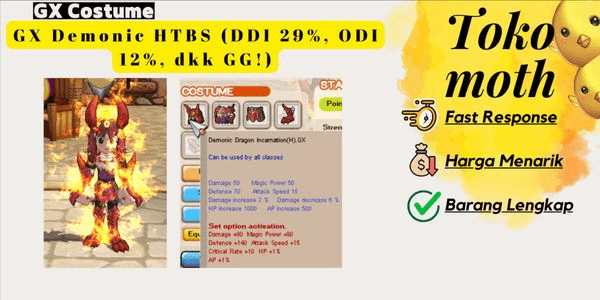 Gambar Product GX Demonic HTBS (DDI 29%, ODI 12%, et al GG!)