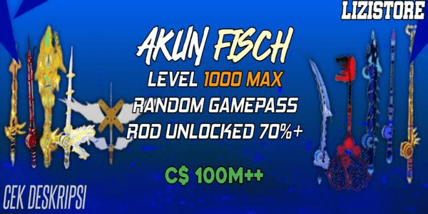 Gambar Product ACCOUNT FISH LEVEL 1000 ( ETHEREAL PRISM ROD - SERAPHIC ROD - NO LIFE ROD )