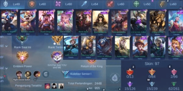 Gambar Product (772) Emblem Max 4, Col Nata, Limit dora, Epic Sber, Frya, Kgura, Mskov, Sber, Estes, Hrley, Gs, Chnge, Lnox, Dyroth, Msha, Carmi