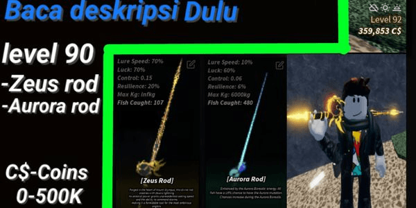 Gambar Product Akun Fisch RBL (CEK DESKRIPSI SEBELOM BELI)