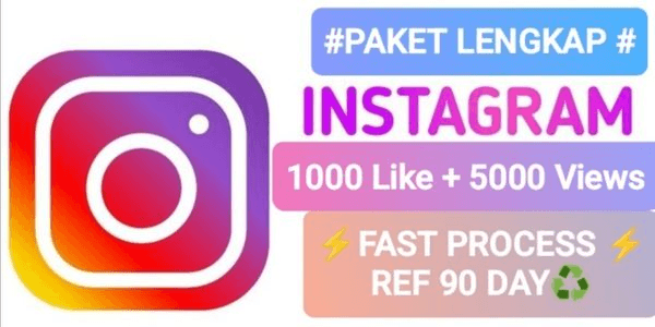 Gambar Product #COMPLETE PACKAGE 1000 LIKES + 5000 INSTAGRAM VIEWS