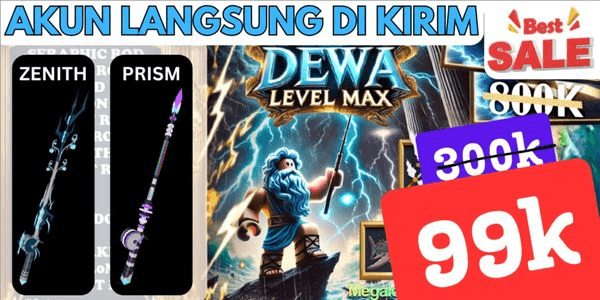 Gambar Product Akun/Account Fisch DEWA level MAX+ ROD OP