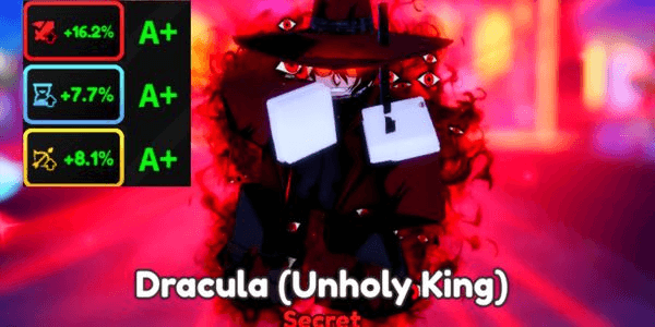Gambar Product Dracula (Unholy King) / Alucard Evo | Stats (A+ / A+ / A+) - Anime Adventure RBL