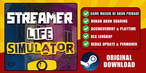 Gambar Product Streamer Life Simulator 2 Original Steam