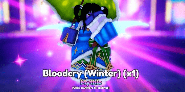 Gambar Product Bloodcry (Winter) | Bloodcry Skin | Limited Christmas Skin - Anime Adventure RBL