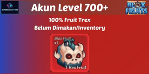 ACCOUNT LEVEL 1000 + 100% T-REX MYTHICAL FRUIT