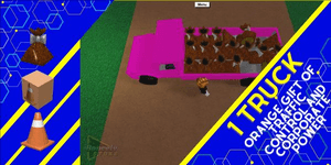 1 Truck Pink Orange Gift of Traffic Control and Corporate Power Lumber Tycoon 2